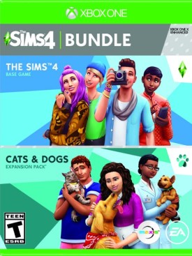 Sims 4 + Cats and Dogs -2 Games XB1 UPC: 014633375350