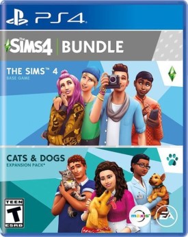 Sims 4 + Cats and Dogs -2 Games PS4 UPC: 014633375374